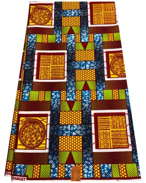 Exclusive Collection of African Wax Print- Orange, Red, Royal-Blue, Lime-Green, White, Black, Burgundy