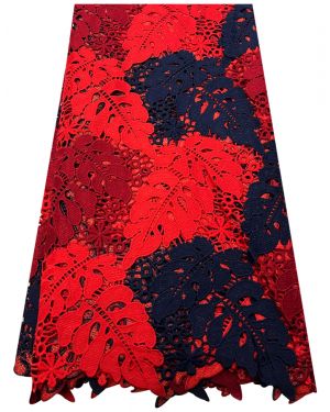 red & Navy blue Guipure Lace fabric african lace fabric african wedding lace african fabric