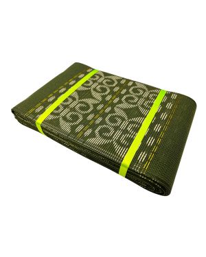 ASO-OKE  Nigerian Traditional Headwrap- Olive-Green-8 Strips/Layers