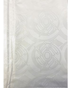 white bazin fabric