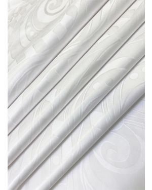 African Bazin Fabric White Color 
