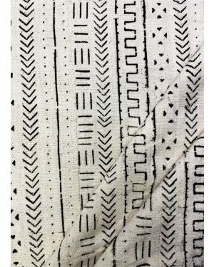 Exotic Collection White & Black Mud Cloth