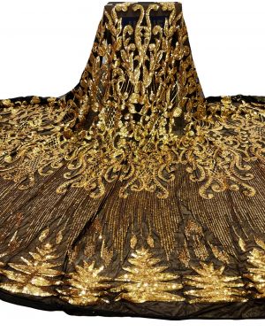 New Arrival Exclusive Gold Sequin Lace