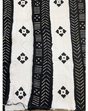 black and white mudcloth