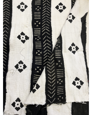 black and white mudcloth