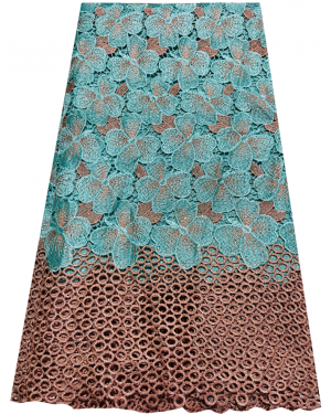 Exclusive and High Quality Guipure Lace/ Corded Lace- Mint-Green with stone