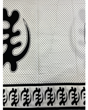 Gyename Veritable Real and High Quality Exclusive Ankara Wax Print -Black and White 