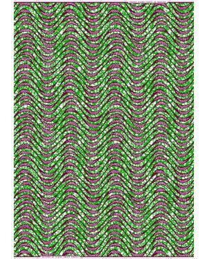  Polycotton Wax Print- Apple-Green, Burgundy, White