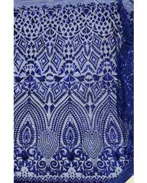 Bright Royal Blue Sequin for Bridal Grown